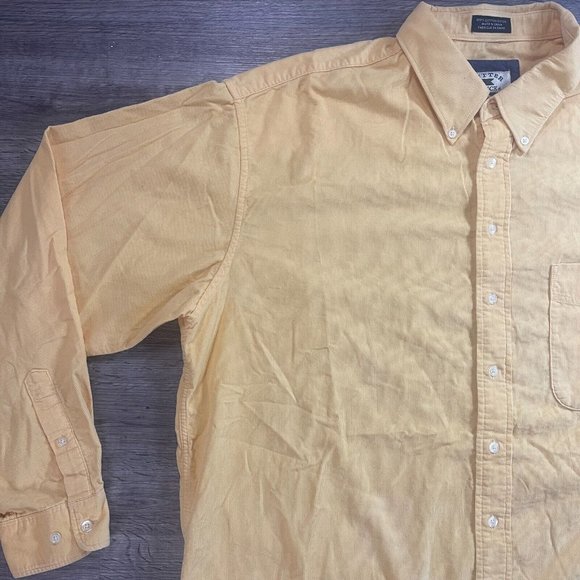 VTG 90s Gold Yellow Corduroy Cutter & Buck L/S Buttondown Casual Shirt Size 2XT - Picture 3 of 5